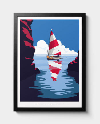 grotte caves carloforte summer room wall art interior design italian vintage travel posters places