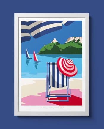 poetto beach cagliari summer sardinia room wall art interior design italian vintage travel posters places