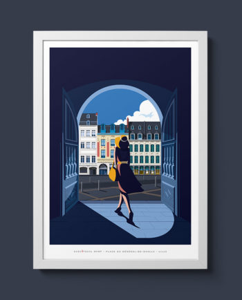 lille place architecture woman summer sardinia room wall art interior design italian vintage travel posters places