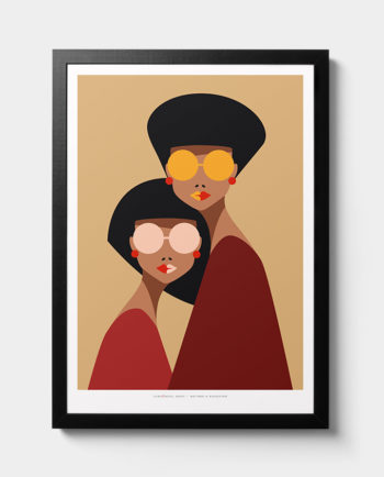 woman room wall art interior design vintage posters