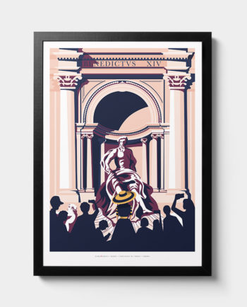 Fontana di Trevi, Roma Trevi's fountain, Rome room wall art interior design italian vintage travel posters