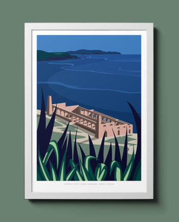 Travel poster About Laveria Lamarmora Nebida Iglesias