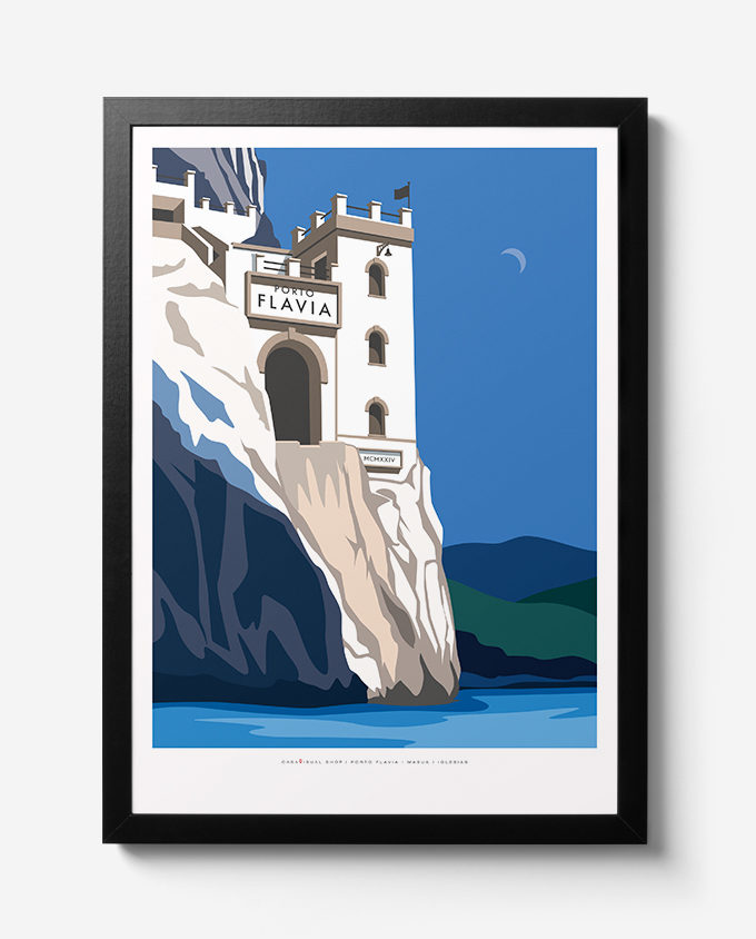 Travel Poster Su Porto Flavia Masua