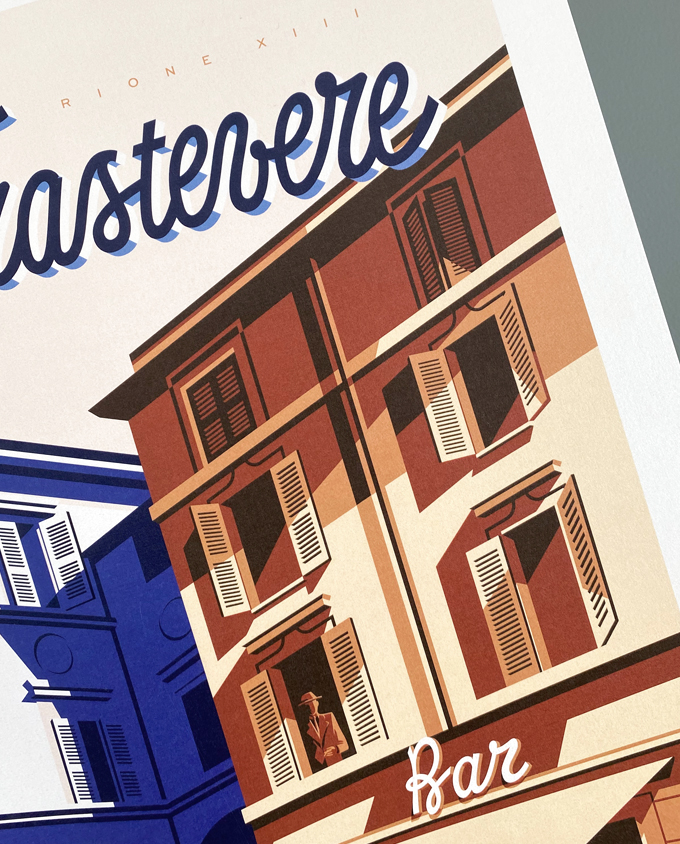 Illustrazione Su Bar San Calisto