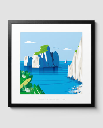 Vista sul Pan di Zucchero Masua Disegno