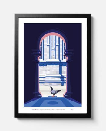Graphic Poster Milano Piazza Duomo