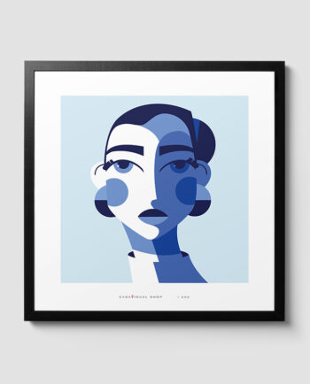 The Blue Woman poster illustrato