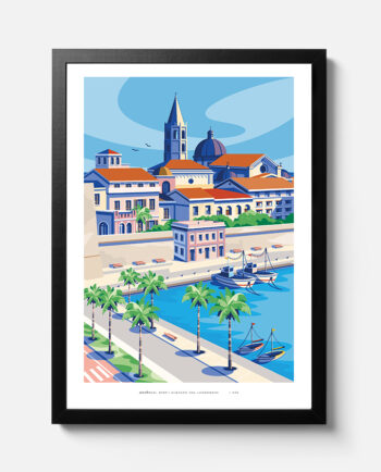 Poster Illustrato Alghero