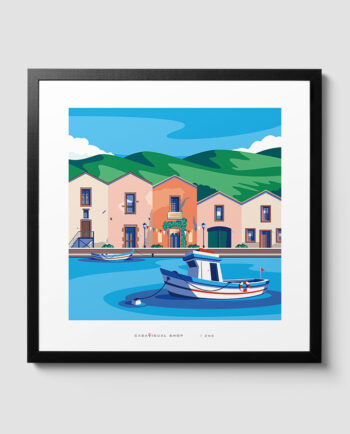 Illustrazione delle antiche concerie di Bosa